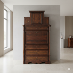 Secretaire Biedermeier 1850 Mahonie