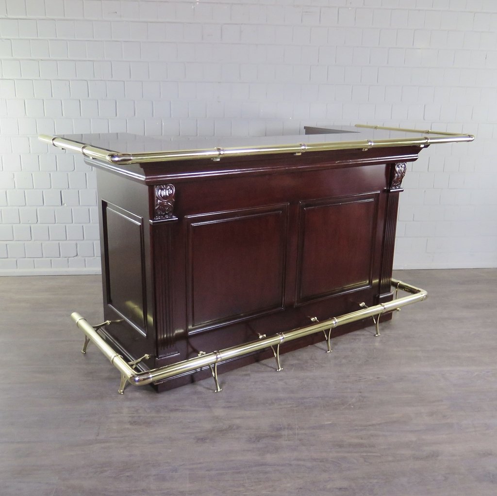 Empire Bar Schap Mahonie 2,00 m - Afbeelding 4