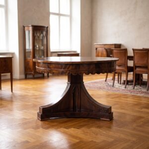 Tafel Eettafel Biedermeier 1830 Mahonie
