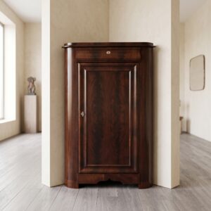 Hoekkast Biedermeier 1850 Mahonie