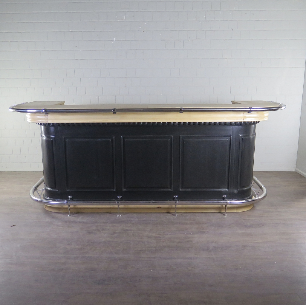 Engelse Bar Schap Massief Hout 2,76 m - Afbeelding 3