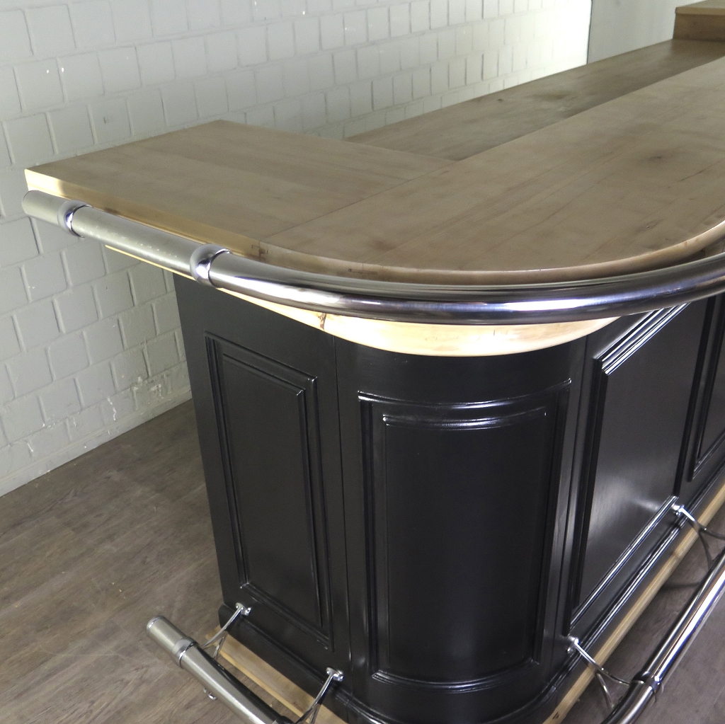 Engelse Bar Schap Massief Hout 2,76 m - Afbeelding 6