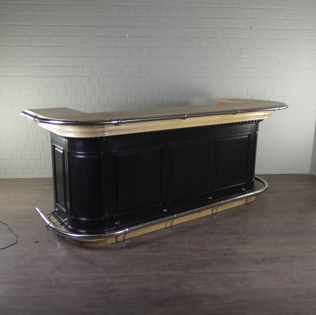 Engelse Bar Schap Massief Hout 2,76 m - Afbeelding 4