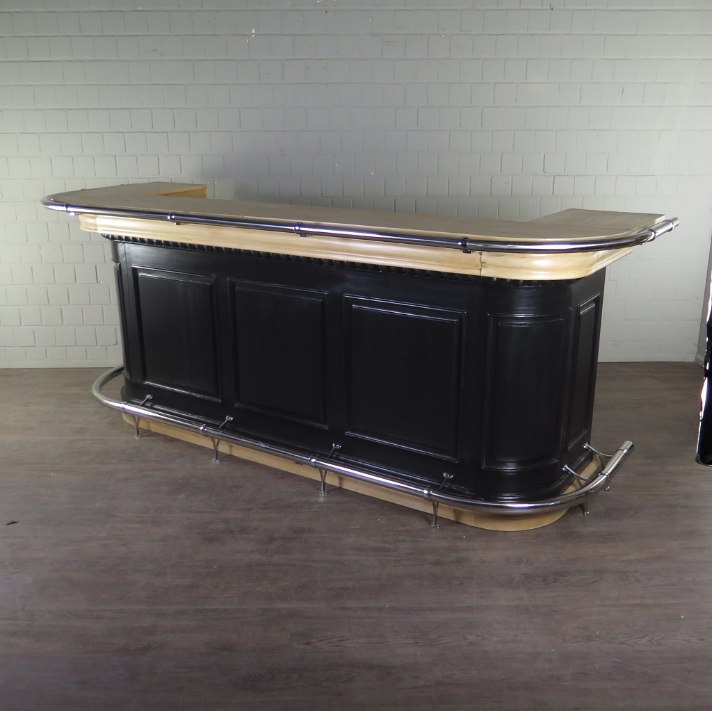 Engelse Bar Schap Massief Hout 2,76 m - Afbeelding 5