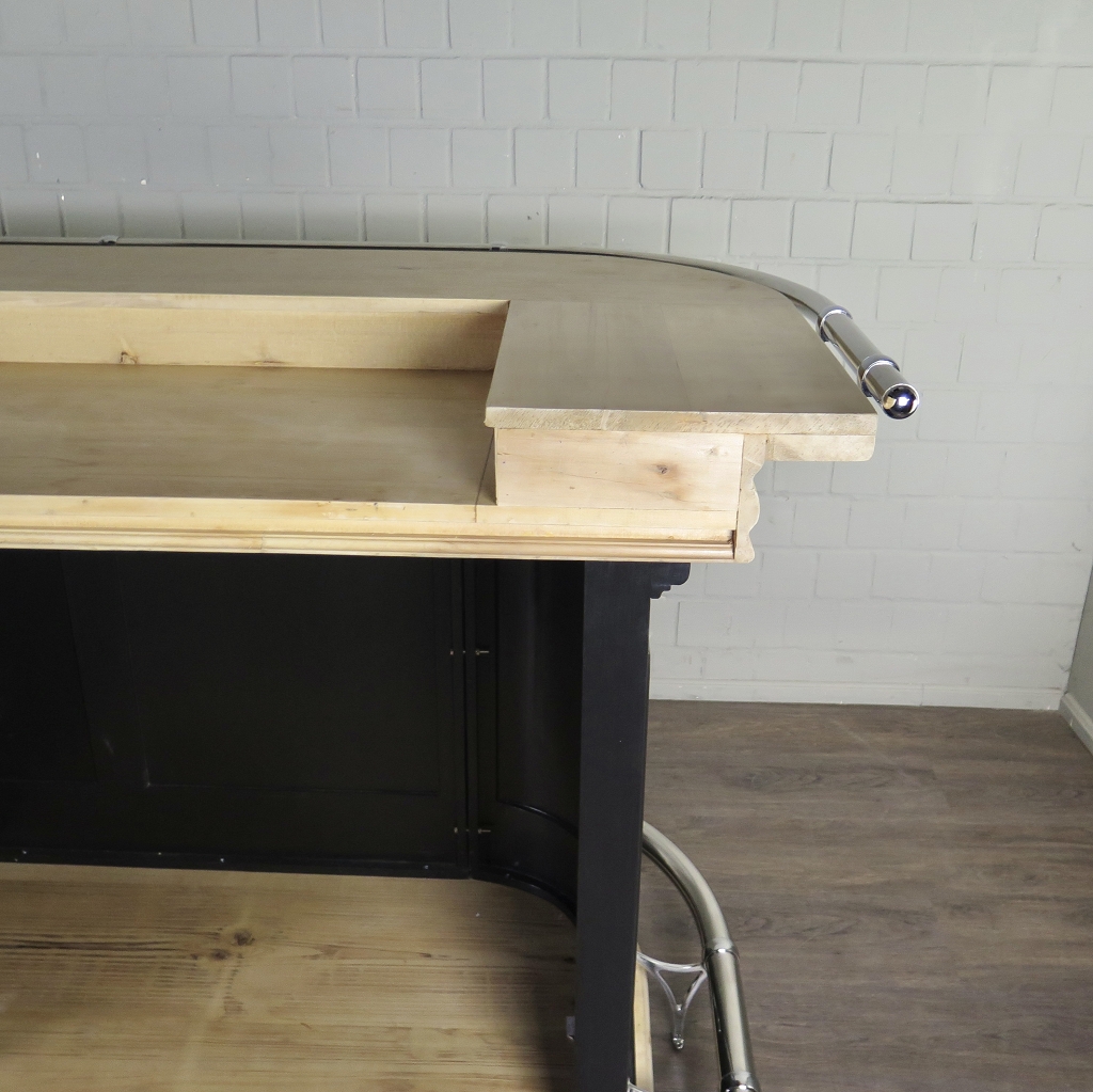 Engelse Bar Schap Massief Hout 2,76 m - Afbeelding 24