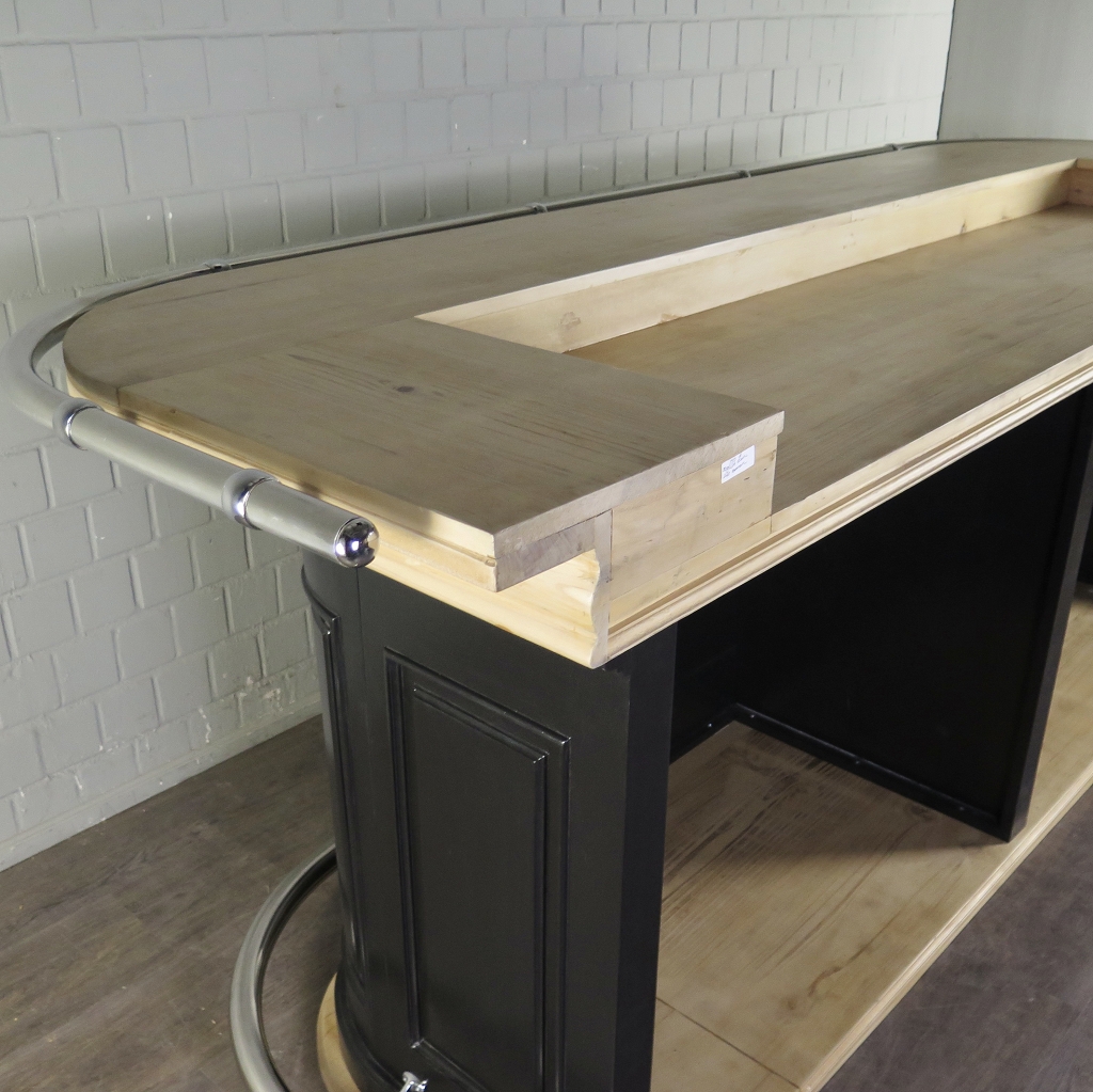 Engelse Bar Schap Massief Hout 2,76 m - Afbeelding 21