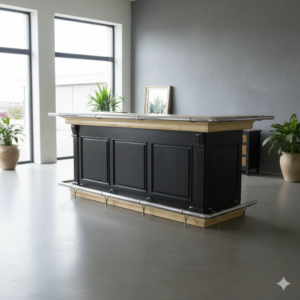 Empire Bar Schap Massief Hout 2,70 m