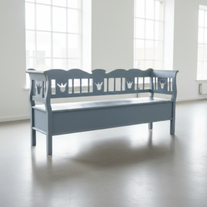 Klepbank Zitbank Grijs-Groen 2,07 m Grenen