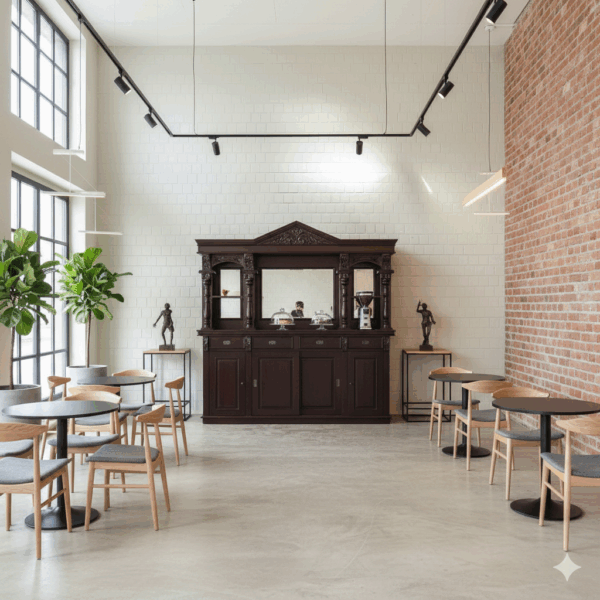 Empire Bar Achterkast Mahonie 2,30 m - Afbeelding 2