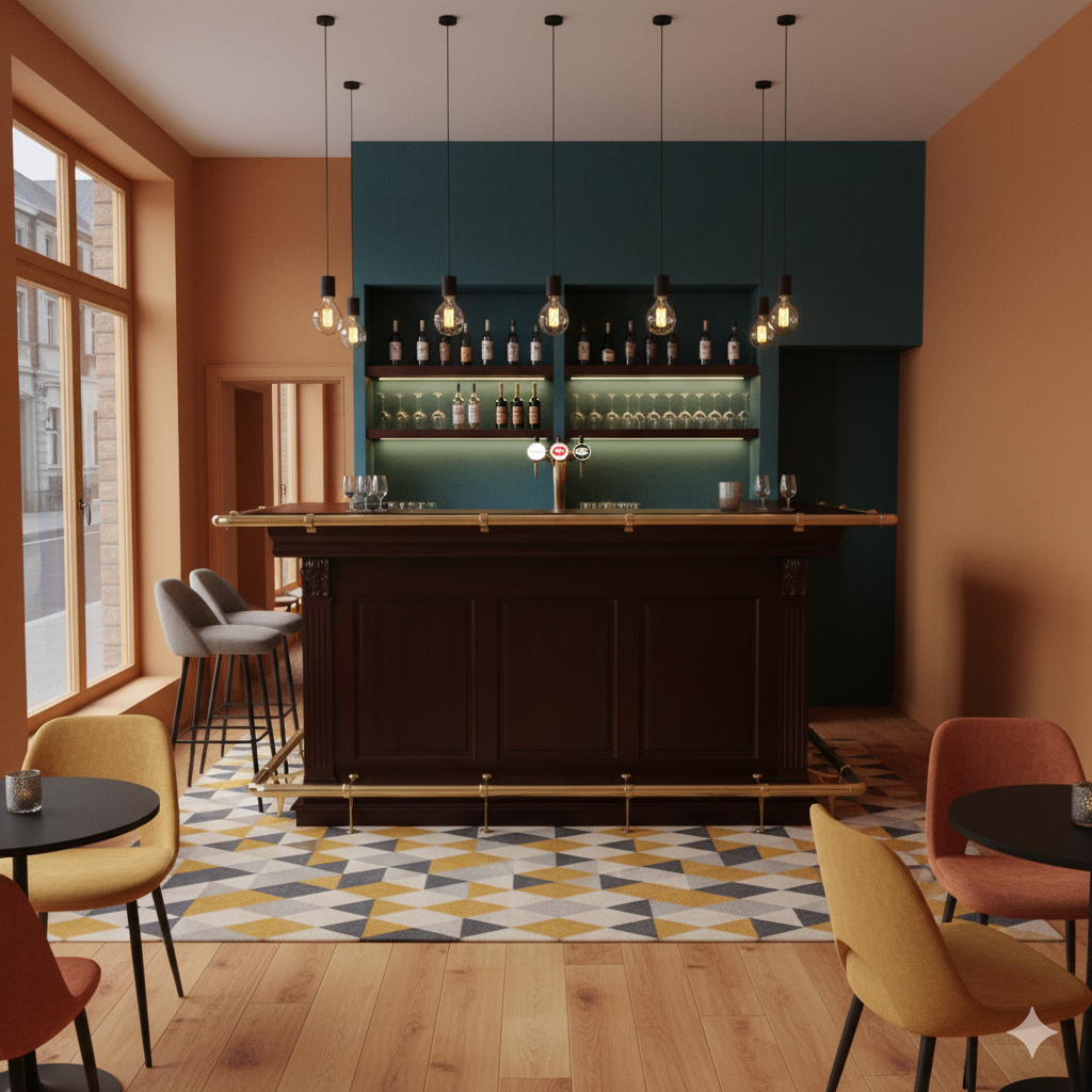 Empire Bar Schap Toog Mahonie 2,30 m - Afbeelding 2