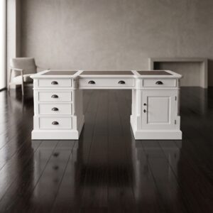 Bureau Teak Wit 1,80 m