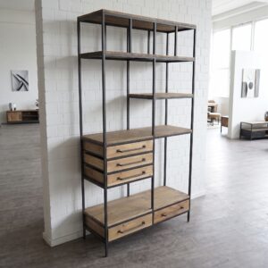 Opbergrek Boekenrek Massief Hout 1,15 m