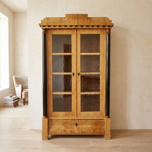 Vitrine Boekenkast Biedermeier 1840 Kersenhout