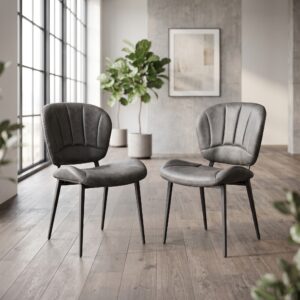 Retro Design Stoel Eetkamerstoel Grijs Setprijs