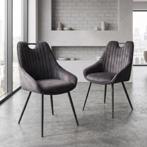Retro Design Stoel Eetkamerstoel Grijs Setprijs