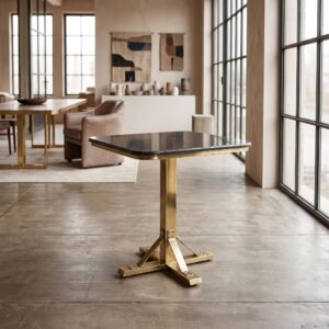 Bistrotafel Tuintafel Tafel Ø 0,71 m  Granieten Blad