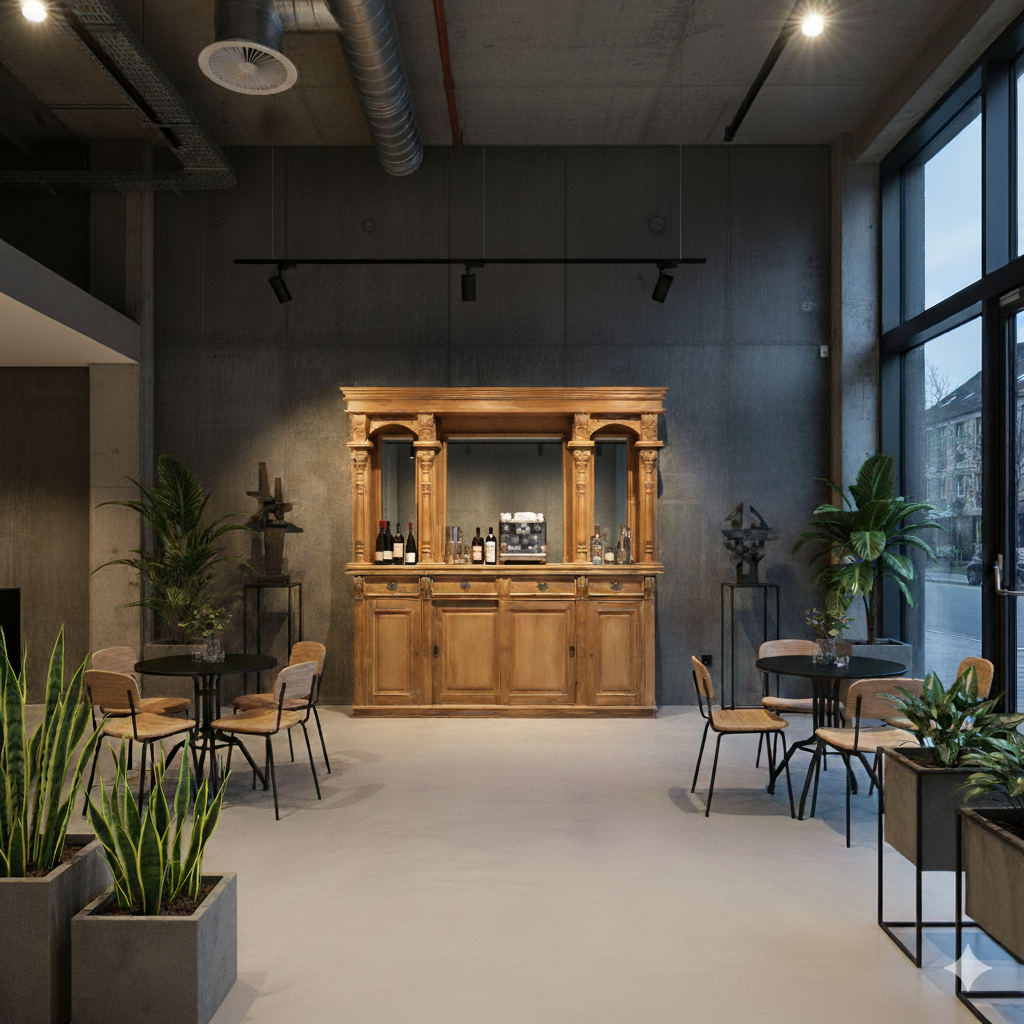 Empire Bar Achterkast Teak 2,30 m - Afbeelding 2