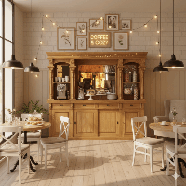Empire Bar Achterkast Teak 2,70 m - Afbeelding 2