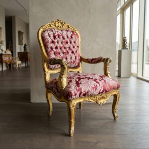 Barokstoel Rood-Goud