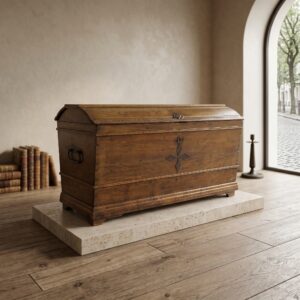 Dekenkist Kist Antiek 1800 Eiken