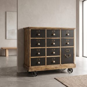 Ladenkast Commode Mangohout 1,00 m