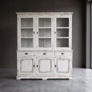 Vitrine Boekenkast Old France Teak 1,80 m