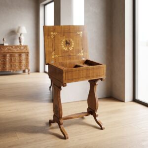 Naaitafeltje Biedermeier 1840 Kersen