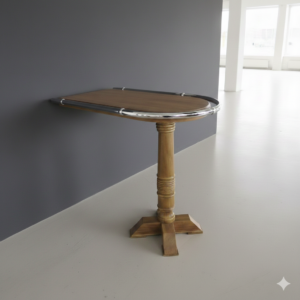 Wand-Statafel Bartafel Teak 1,28 m