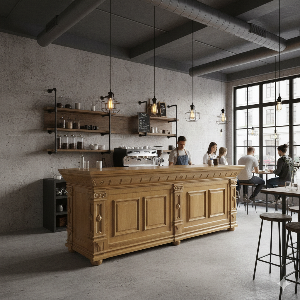 Toonbank Bella Elegance 2,60 m Teak - Afbeelding 2