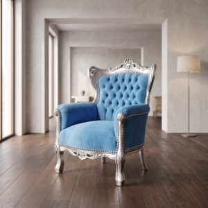 Mini Barokszetel Koningszetel Blauw-Zilver