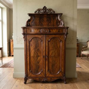 Vertico met Opstand Biedermeier 1860 Mahonie
