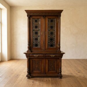 Buffetkast Vitrine Kast Gründerzeit 1880 Eiken