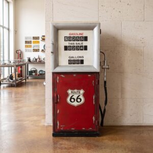 Minibar Wijnrek Benzinepomp Rood 0,54 m