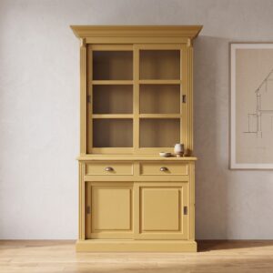 Vitrine Boekenkast Teakhout 1,30 m