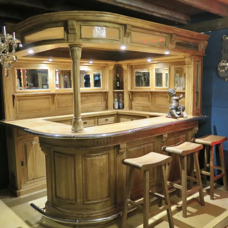 Homebar Hoekbar Teak 2,60 m - Afbeelding 3