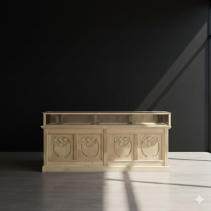 Toonbank Verkoopbalie Jugendstil 1900 Grenen