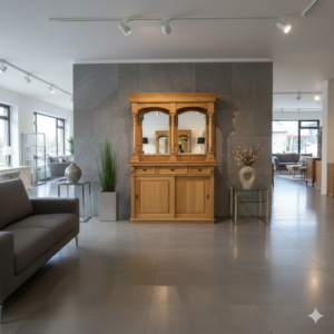 Engelse Bar Achterkast Teakhout 1,65 m