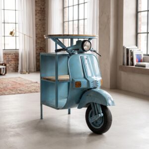 Statafel Scooter Mangohout Metaal 1,05 m