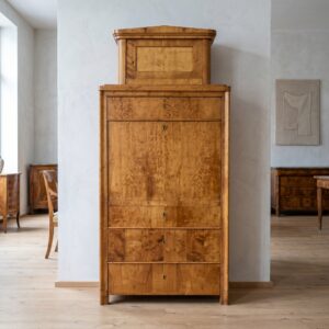 Secretaire Hoedsecretaire  Biedermeier 1840 Berkenhout