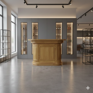 Engelse Bar Schap Teak 1,65 m