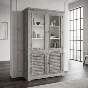 Vitrine Boekenkast Louvre Grenen 1,20 m