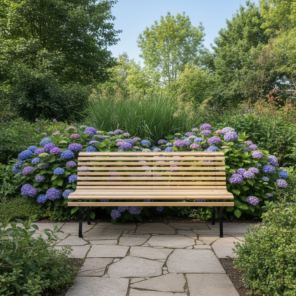 Bank Zitbank Tuinbank 3-zitter Hout-Gietijzer - Afbeelding 2