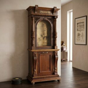 Kast met Onderkast Speeldoos Polyphon Noten