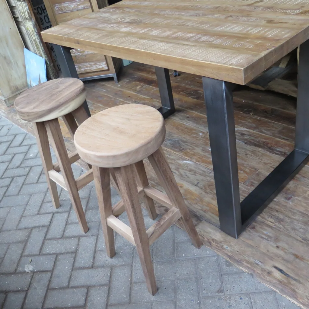 Barkruk Teak - Afbeelding 3