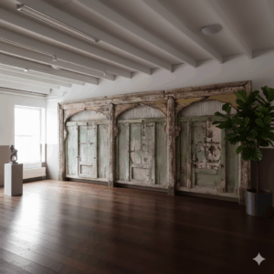 Raamelement Balkonelement 1820 Teak