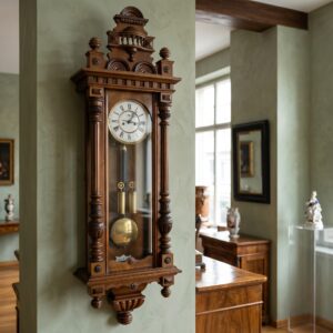 Wandklok Klok Gründerzeit 1870 Noten