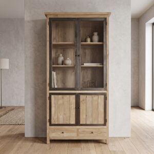 Vitrine Boekenkast Teak 1,08 m