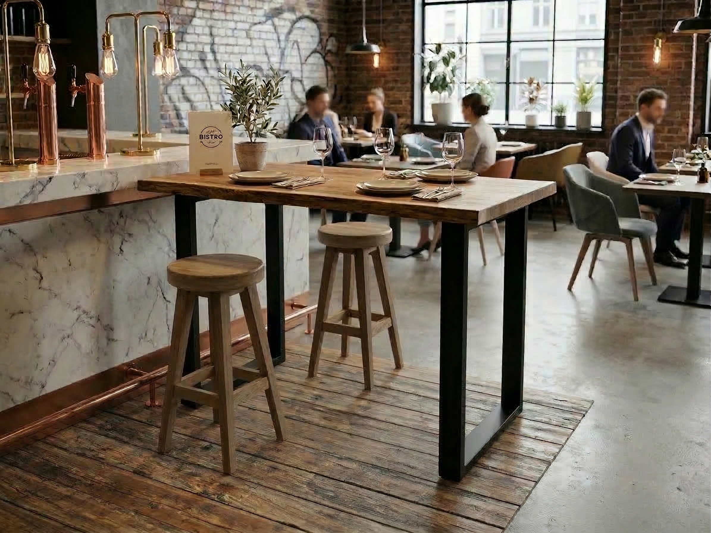 Barkruk Teak - Afbeelding 2