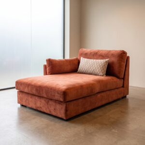Chaiselongue Roestbruin 1,80 m