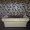 Chesterfield Bank Leder Cremewit 2,05 m - Afbeelding 7